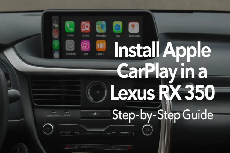 How to Install Apple CarPlay in a Lexus RX 350