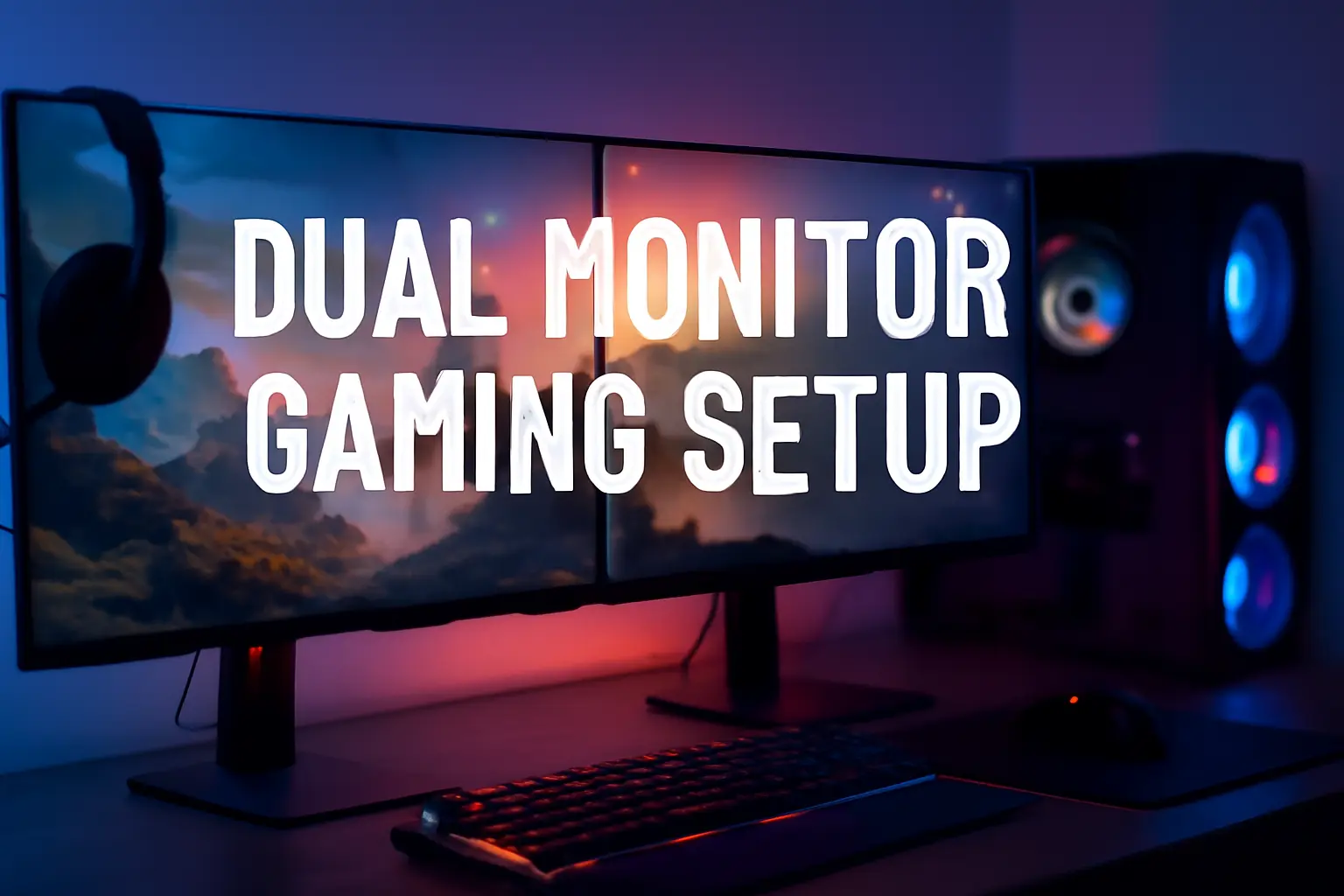 Dual Monitor Gaming Setup
