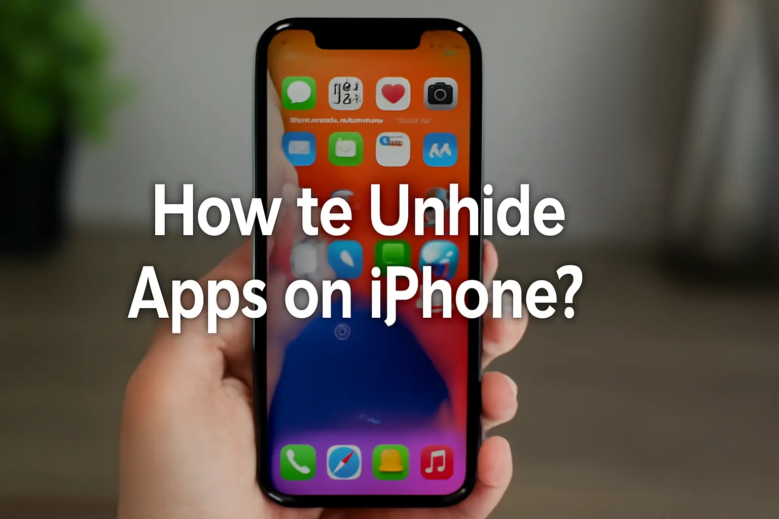 How to Unhide Apps on iPhone?