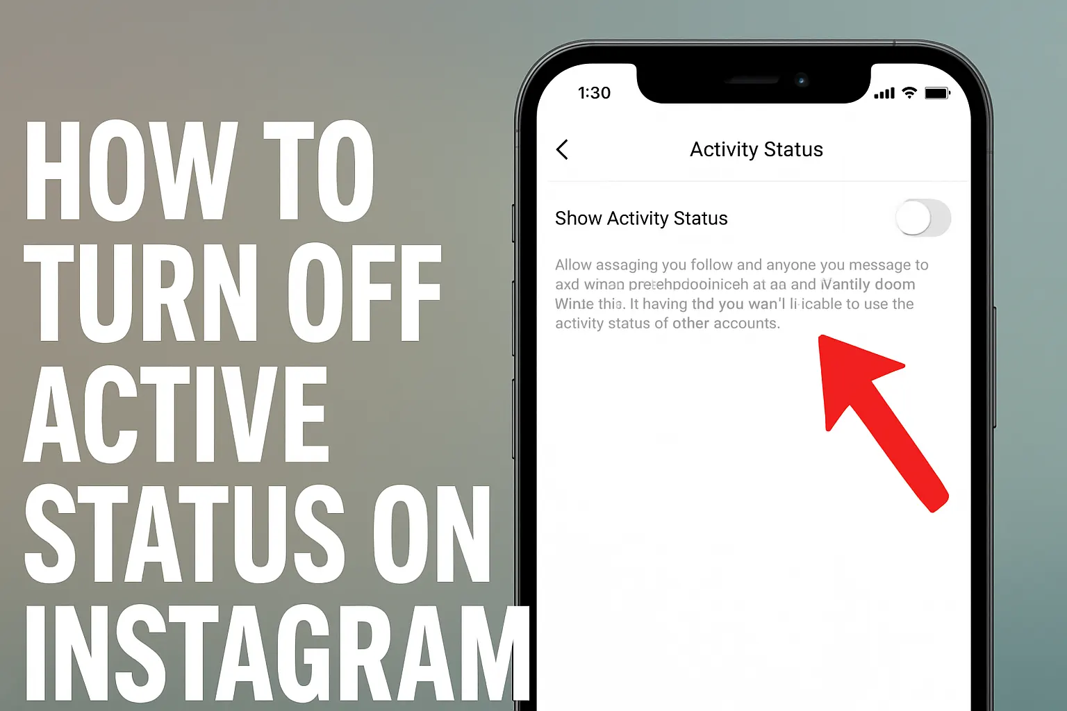 How to Turn Off Active Status on Instagram
